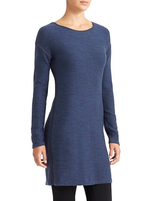 Athleta Womens Retreat Sweater Dress Size L Tall - Navy Marl