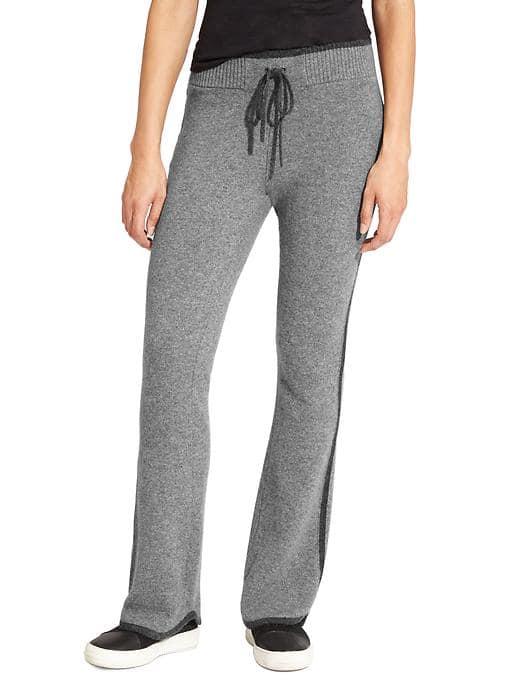 Athleta Womens Cashmere Relax Sweatpant Size L - Medium Grey Heather