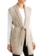 Athleta Womens Passage Sweater Vest Size L - Oatmeal Donegal