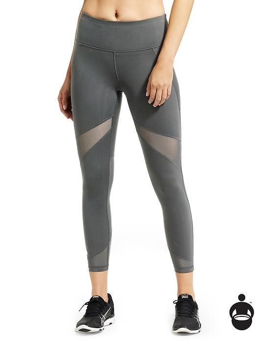 Athleta Womens Stealth Mesh 7/8 Tight Size M Tall - Shadow Grey