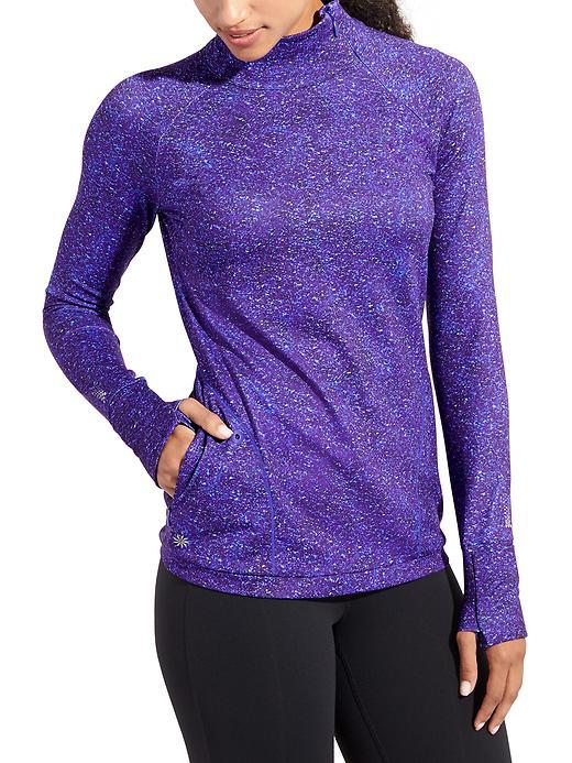 Athleta Womens Superluxe Ski Half Zip Size L - Multi