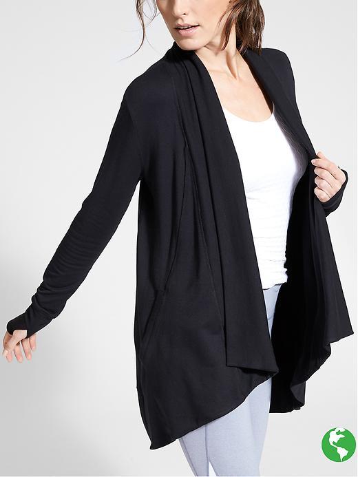 Athleta Womens Pranayama Wrap Size 2x Plus - Black