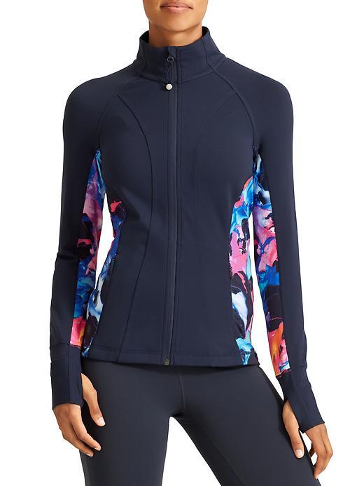 Athleta Womens Super Impose Hope Jacket 2 Size L - Navy