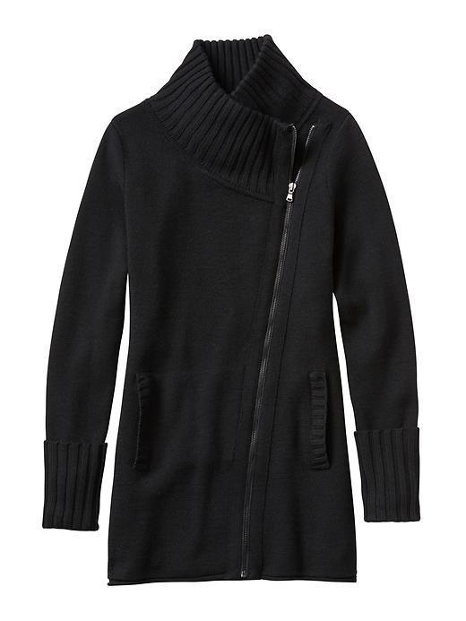 Athleta Womens Chill Factor Sweater Coat Size 1x Plus - Black