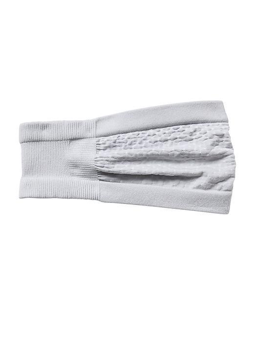 Athleta Womens Dot Seamless Headband Size One Size - Sterling Silver/bright White