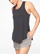 Athleta Womens Breezy Racerback Tank Black Size Xl