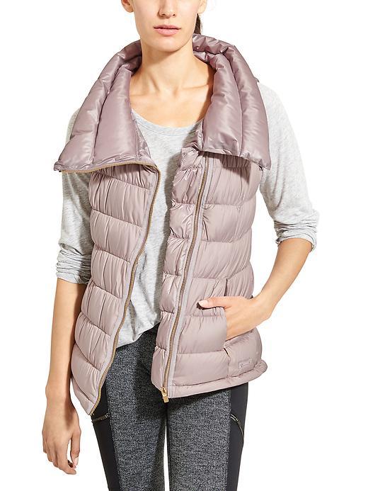 Athleta Womens Downabout Vest Size L Petite - Cardamom Spice