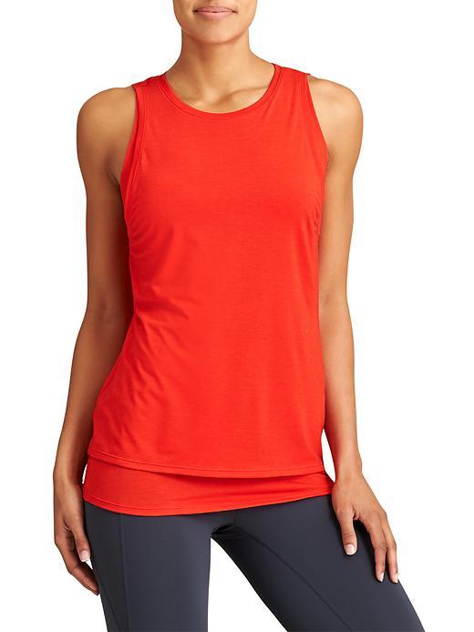 Athleta Womens Essence Double Tank Size 1x Plus - Saffron Red