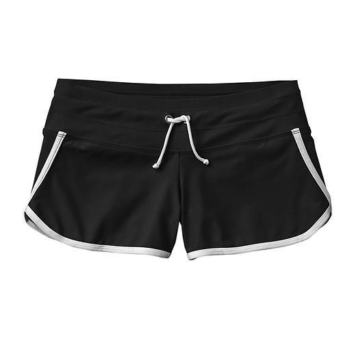 Athleta Kata Swim Short - Black/ White