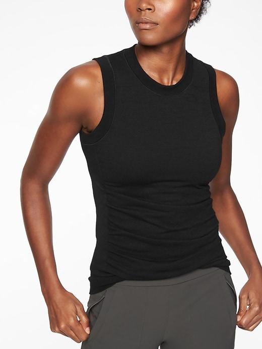 Athleta Womens Foresthill Tank Black Size Xs