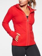 Athleta Womens Fitted Victory Hoodie Radiant Red Size M