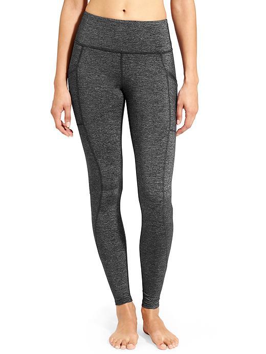 Athleta Womens High Rise Quest Chaturanga To Town Tight Size L Tall - Black