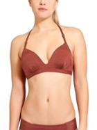 Athleta Womens Aqualuxe Molded Cup Bikini Size L - Terra Cotta Soldier