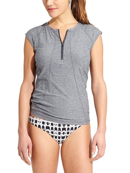 Athleta Womens Pacifica Upf Heather Tank Grey Heather Size M