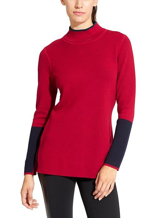 Athleta Womens Switchback Sweater Size L - Seeing Red