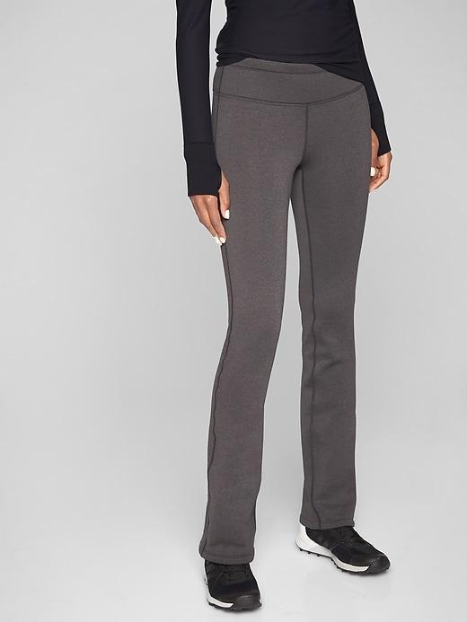 Athleta Womens Polartec Power Stretch Pant Charcoal Grey Heather Size L