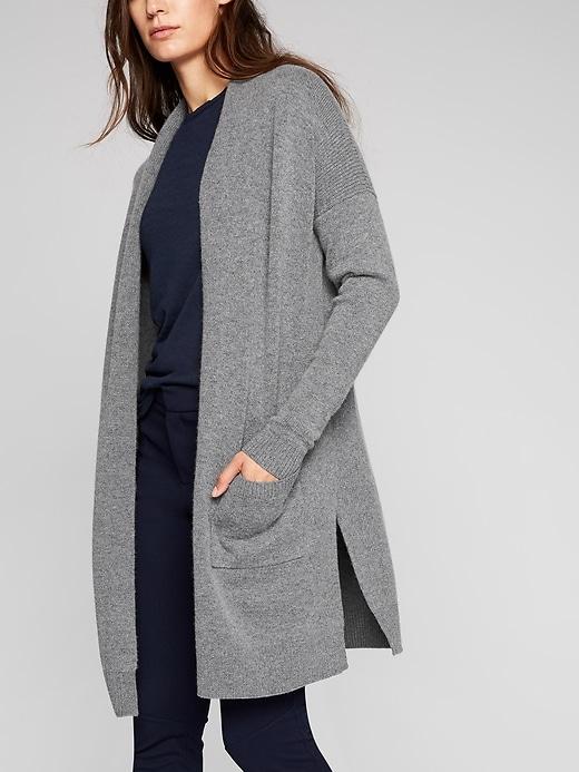 Athleta Womens Spirit Wrap Size M - Dark Heather Grey