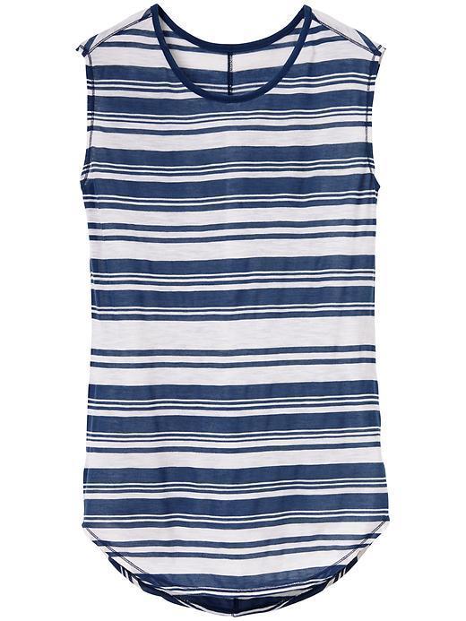 Athleta Shanti Stripe Tank - White/deep Indigo