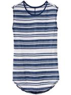 Athleta Shanti Stripe Tank - White/deep Indigo