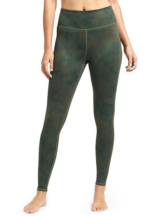Athleta Womens High Rise Clouds Chaturanga Tight Size L Tall - Forest Green