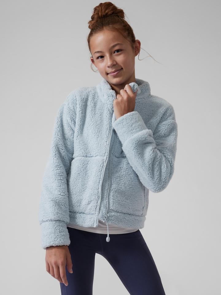 Athleta Girl So Toasty Tugga Sherpa Jacket
