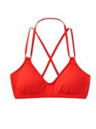 Athleta Womens Scoop Bikini Size L - Saffron Red