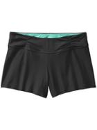 Athleta Womens Shirred Band Short Size L - Black