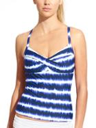 Athleta Womens Del Mar Twister Tankini Size 32b/c - Dress Blue