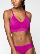 Athleta Womens Stitched Band Bikini Top Clematis Size 32b/c