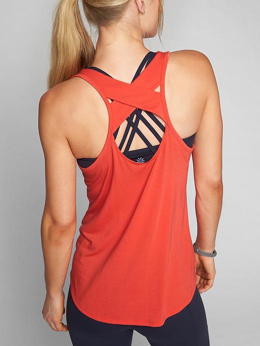 Athleta Womens Yogini Tank Size L - Fire Coral