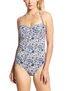 Athleta Womens Barbados Bandeau One Piece Size L - Multi Print