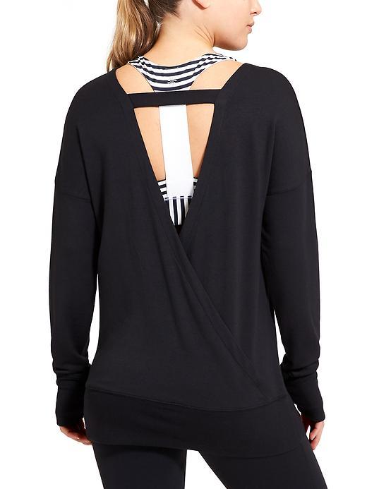 Athleta Womens Chakra Sweatshirt Size L - Black