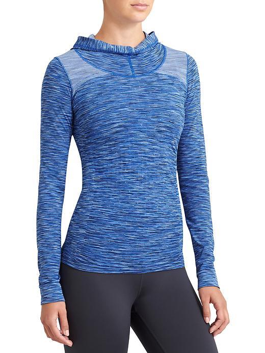 Athleta Womens Radiance Hoodie Space Dye Size L - Navy Space Dye