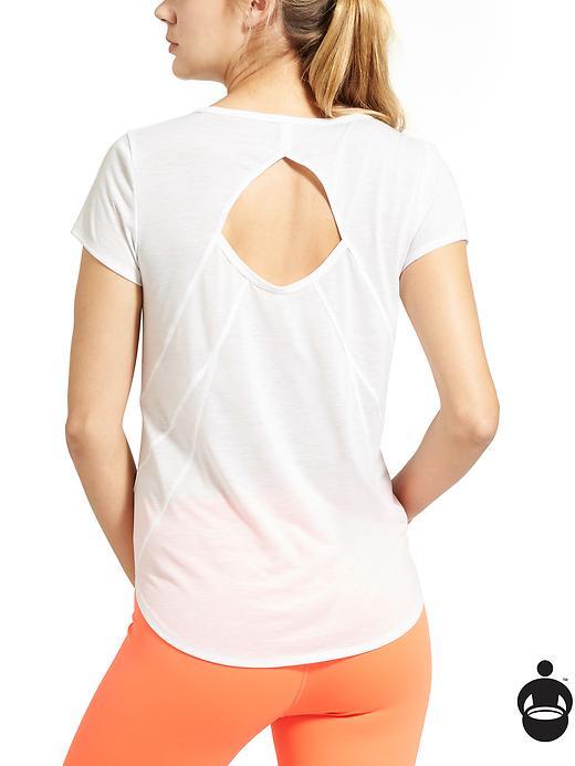 Athleta Womens Repetition Tee Size L - Bright White
