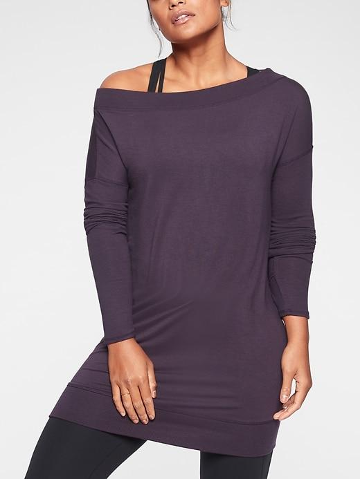 Athleta Womens Studio Barre Dress Regal Plum Size S
