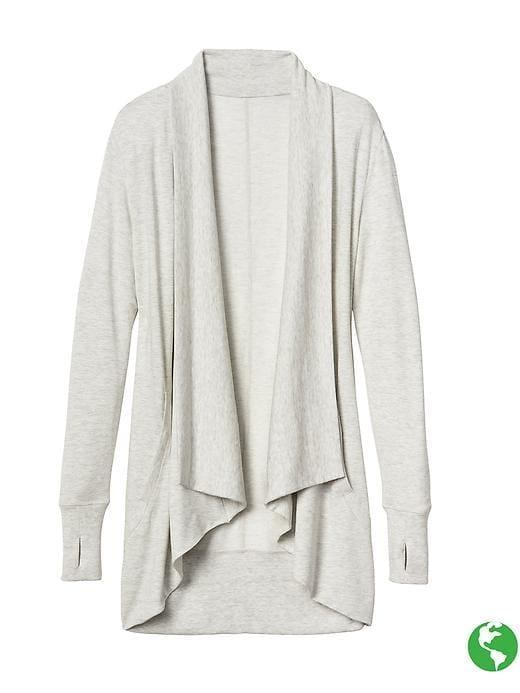Athleta Womens Pranayama Wrap Size 1x Plus - Light Grey Heather