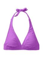Athleta Womens Shirrendipity Halter Bikini Top Size Xxs - Thistle Purple