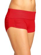 Athleta Womens Shirred Short Size M - Saffron Red