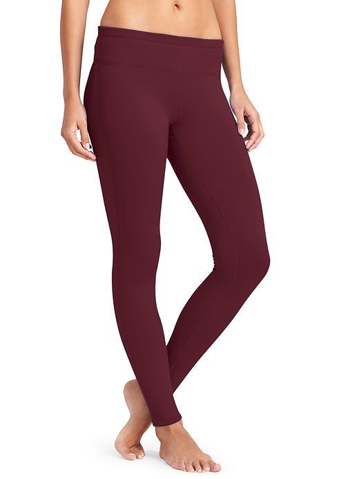 Athleta Womens Polartec Power Stretch 2 Tight Size L Tall - Chianti