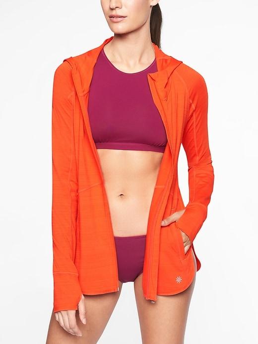 Athleta Womens Baja Upf Jacket On Fire Size S