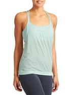 Athleta Womens Essence Energize Tank Size L - Water Blue Heather/water Blue