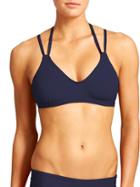 Athleta Womens Scoop Bikini Size M - Dress Blue