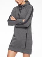 Athleta Womens Victory Sweatshirt Dress Charcoal Heather Space Dye Size Xs
