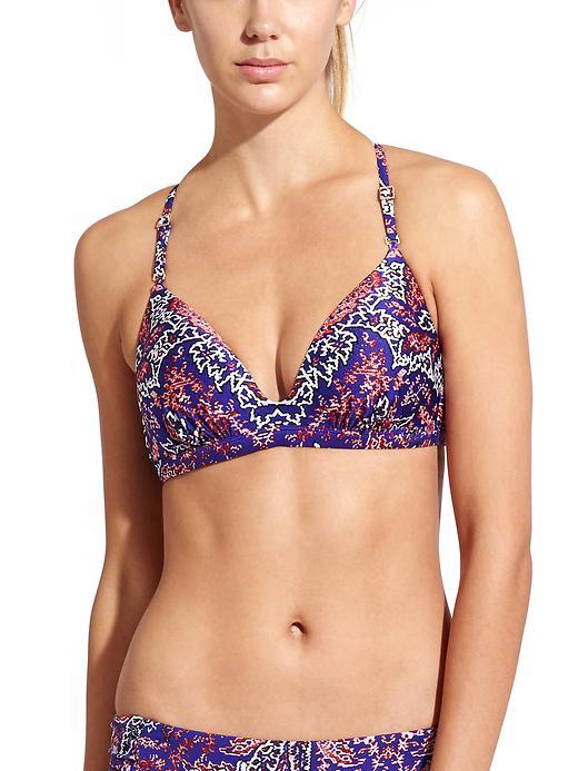 Athleta Womens Aqualuxe Print Molded Bikini Size L - Paradise Print