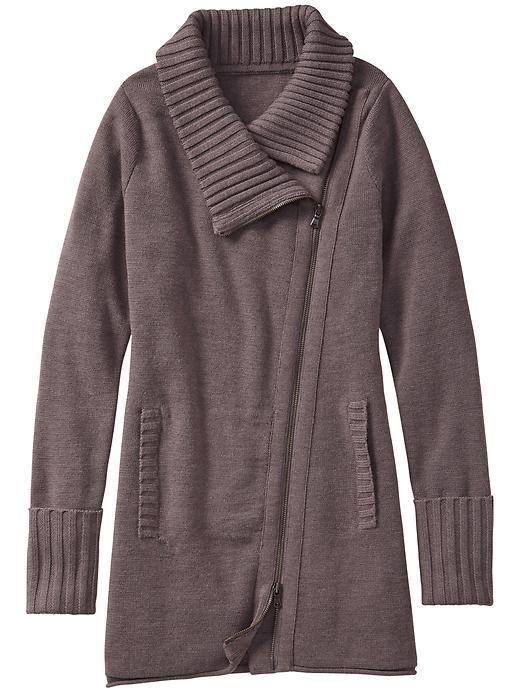 Athleta Chill Factor Sweater Coat - Frosted Mocha Heather