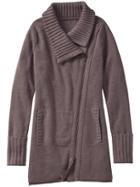 Athleta Chill Factor Sweater Coat - Frosted Mocha Heather