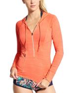 Athleta Womens Pacifica Upf Hoodie 3.0 Size L - Sunset Glow