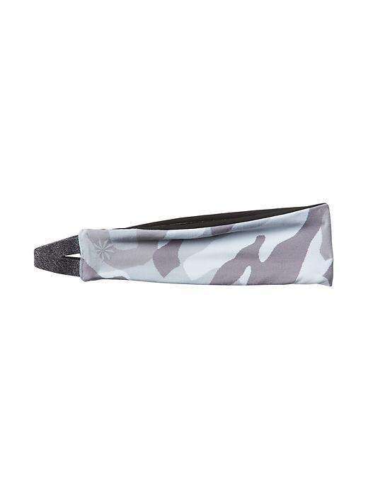 Athleta Womens Printed Wide Headband Size One Size - White/grey Camo