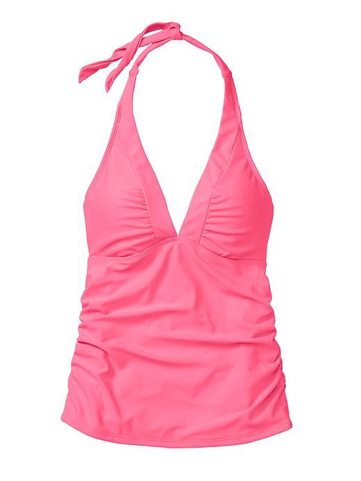 Athleta Womens Shirrendipity Halter Tankini Size Xs - Gloss Pink