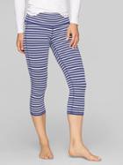 Athleta Womens Stripes Chaturanga Capri Indigo/white Size Xxs